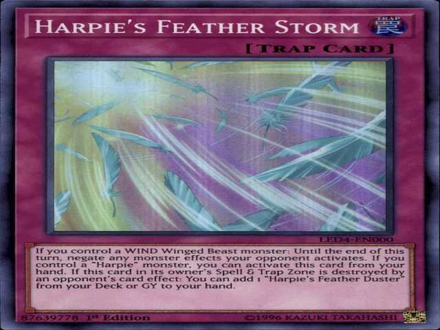  Harpie's Feather Duste có thể quét sạch các thẻ Magic và Trap