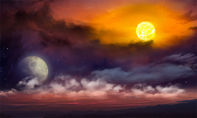 Những giấc mơ xuất hiện cùng lúc giữa mặt trăng và mặt trời