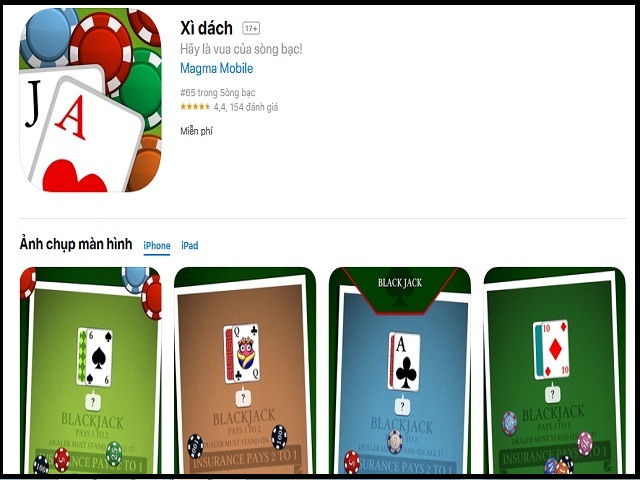 trò chơi poker trên cửa hàng ứng dụng