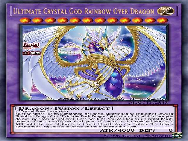Ultimate Crystal God Rainbow Over Dragon là bài hát mạnh mẽ nhất trong yugioh