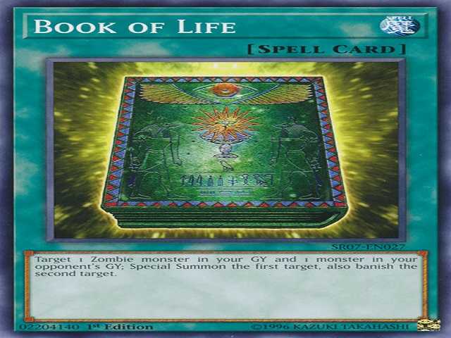 Book of Life là lá bài ma thuật mạnh nhất trong yugioh