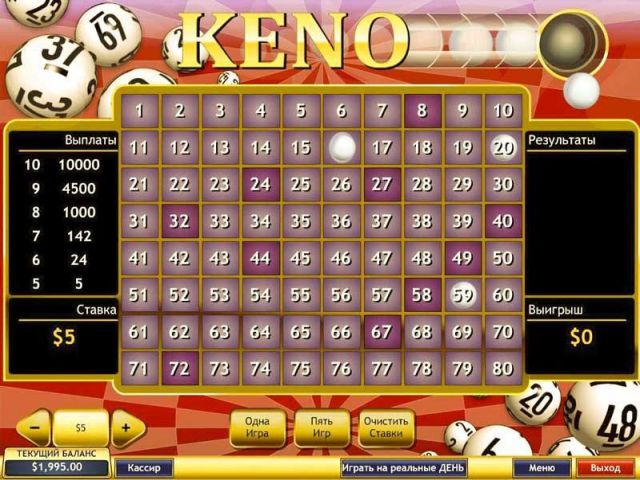 keno là một trò chơi có nguồn gốc từ Trung Quốc 